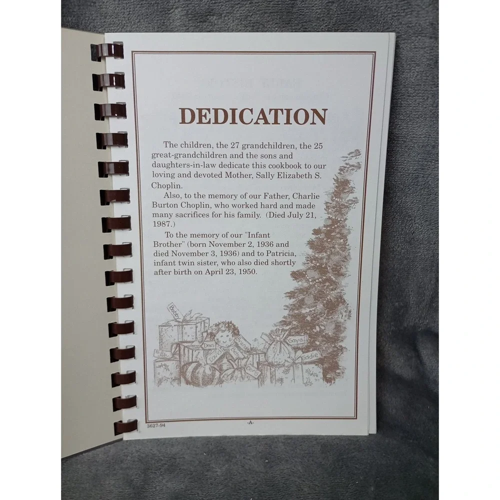 Choplin Family‎ Cookbook Recipes Yadkin County, NC East Bend Tobacco Family Tree